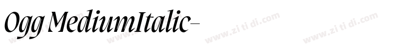 0gg MediumItalic字体转换
